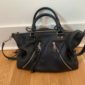 Rebecca Minkoff Large Motto Satchel - Black. Like new!
